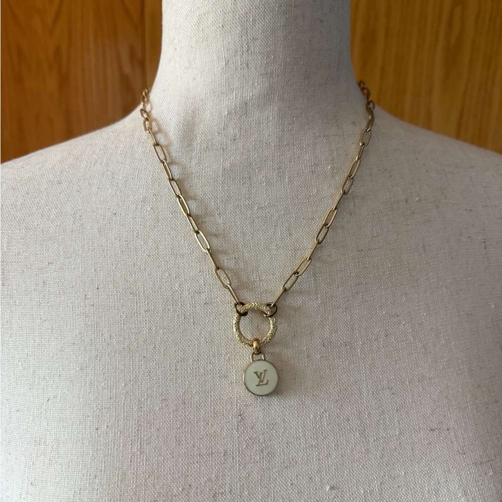Gorgeous Designer Inspired LV Necklace